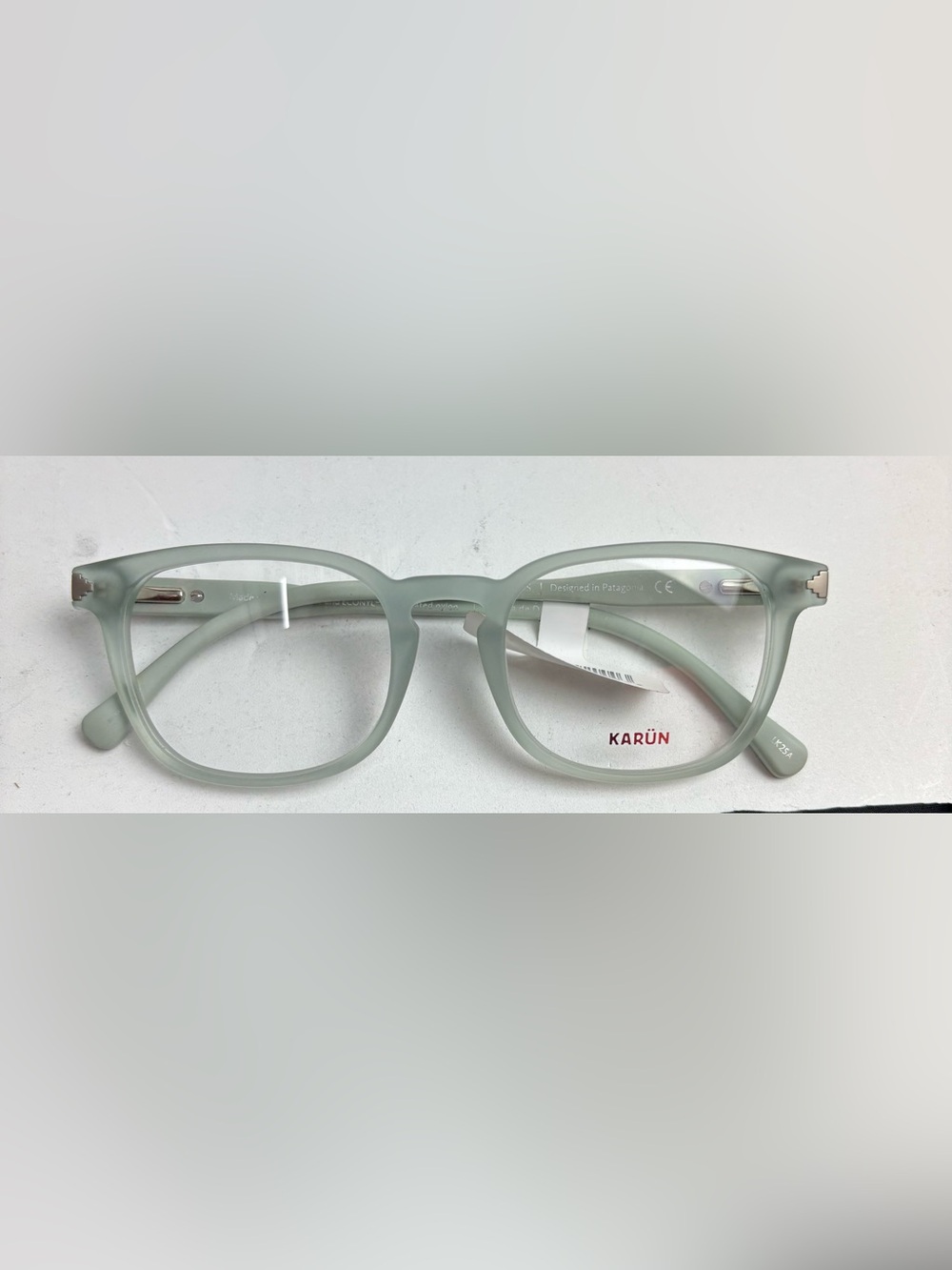 Karün Ranita de Darwin Green Eyeglass Frames KAUF0185 Square Rx Glasses w/ Case